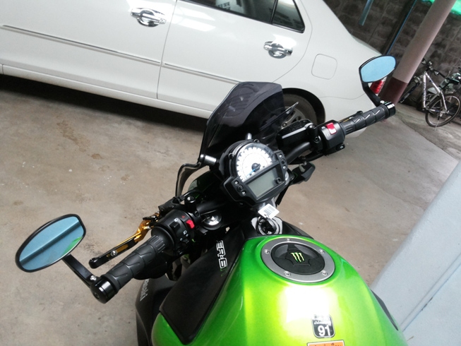 ขาย บิ๊กไบค์ Kawasaki ER6N ABS ปี 2012 สีเขียว (สีเดิมศูนย์)  ราคา 235,000- ทะเบียนพร้อมโอน รูปที่ 5