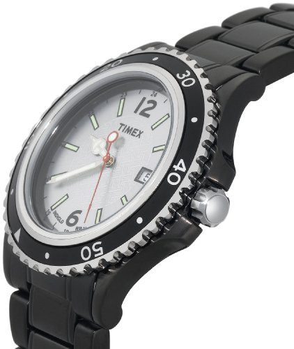 Timex Men's T2M947 Black IP Analog Dress Stainless Steel Bracelet Watch รูปที่ 5