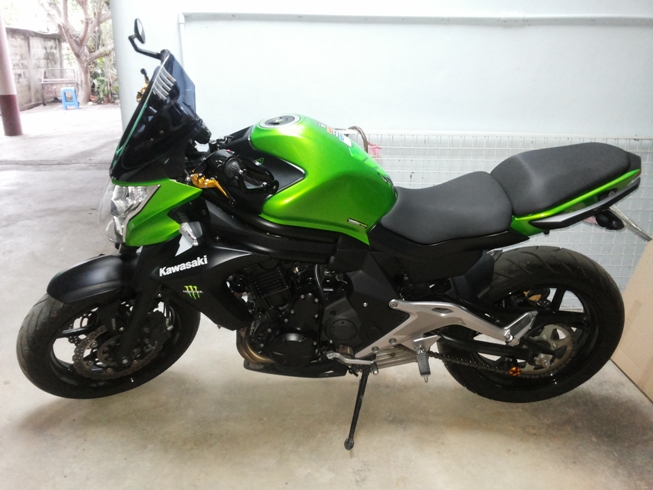 ขาย บิ๊กไบค์ Kawasaki ER6N ABS ปี 2012 สีเขียว (สีเดิมศูนย์)  ราคา 235,000- ทะเบียนพร้อมโอน รูปที่ 4