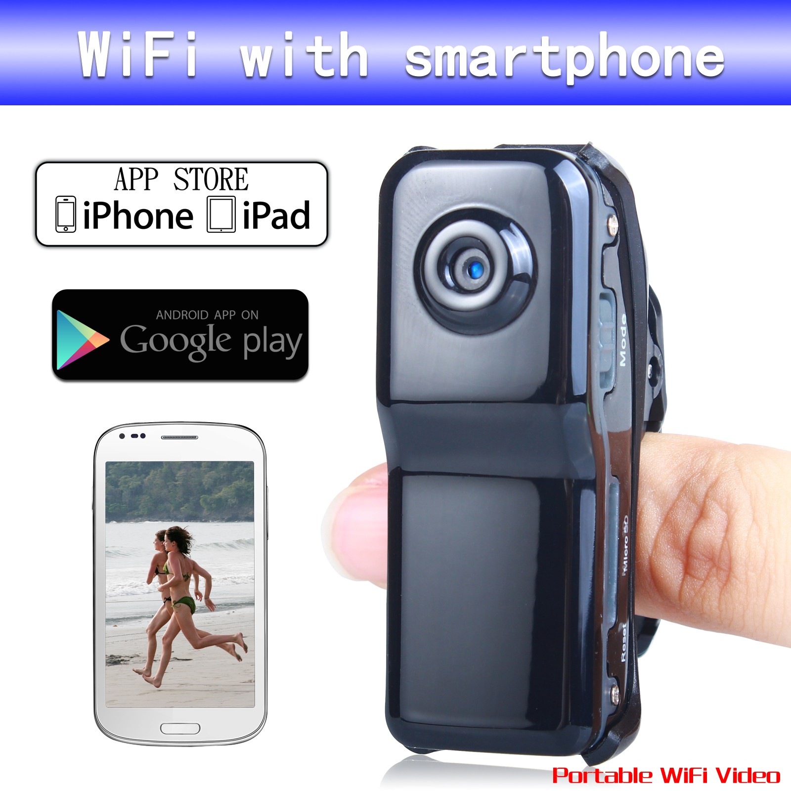 กล้องจิ๋วMini DV MD80 Wifi IP ดูผ่านมือถือเรียลไทม์ รูปที่ 2