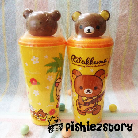 แก้วน้ำรีแลกคุมะหัวโต (Rilakkuma Big Glass) รูปที่ 4