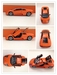 รูปย่อ รถเหล็ก โมเดล Lumborghini murcielago สีส้ม ขนาด 1:24 รูปที่1