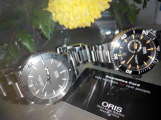 ขาย Oris Aquis Date หน้าเทา ขอบทังสเตน.. 29,500 บาท. รูปที่ 2