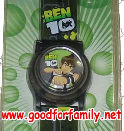 นาฬิกาข้อมือเด็ก ดูเวลา Ben10 สีเขียว หน้าปัดมีไฟ เบนเทน นาฬิกาเด็ก ดิจิตอล digital รหัส wchben รูปที่ 1