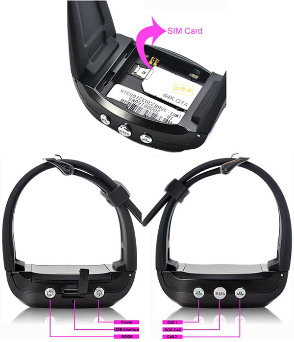 GPS ติดตามเด็ก ติดตามคน ราคาถูก เป็นแบบนาฬิกาข้อมือ รูปที่ 3