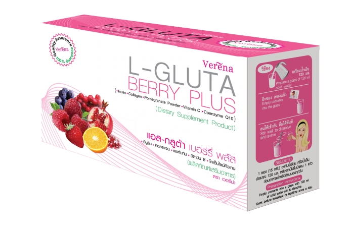 L-Gluta berry plus verena เวอรีน่า แอล- กลูต้า เบอร์รี่ พลัส น้ำผลไม้ รูปที่ 1