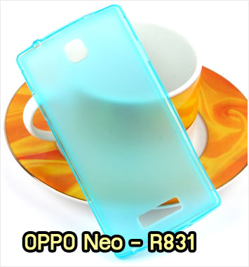 M886-04 เคสยางใส OPPO Neo R831 สีฟ้า รูปที่ 1
