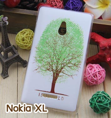 M753-06 เคสแข็ง Nokia XL ลาย Green Tree รูปที่ 1
