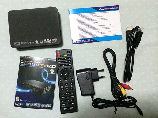 CloudTV T2a 4in1 Digital TV , Hd Player , Android , IPTV เครื่องเดียวครบของใหม่ 2500บาทตั้งเวลาอัดรายการได้ รูปที่ 4