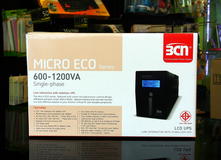 Micro ECO UPS BCN 1KVA สำรองไฟราคาสุดประหยัด(รีวิว) รูปที่ 2