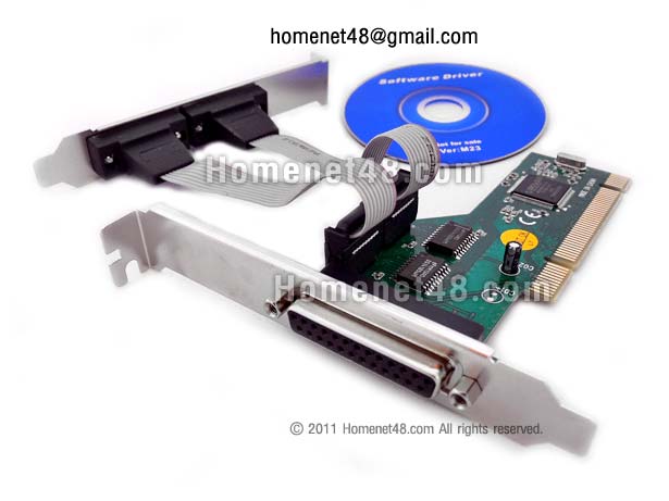 PCI Card to Parallel + Serial Port (9 Pins) (2 Ports) รูปที่ 1