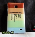 M748-12 เคสแข็ง Nokia X ลาย Chocolate