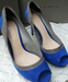 รูปย่อ รองเท้า charles and keith รุ่น ck1- 60360574 สี blue มือสอง size 39 รูปที่1