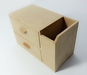 รูปย่อ งานดิบไม้ mdf กล่องใส่นามบัตร 2 ชั้น งานไม้ สำหรับ Decoupage รูปที่2