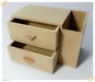 รูปย่อ งานดิบไม้ mdf กล่องใส่นามบัตร 2 ชั้น งานไม้ สำหรับ Decoupage รูปที่1
