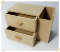 งานดิบไม้ mdf กล่องใส่นามบัตร 2 ชั้น งานไม้ สำหรับ Decoupage