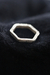 รูปย่อ แหวนเงินหกเหลี่ยม Handmade hexagonal ring in hammered silver wire รูปที่1