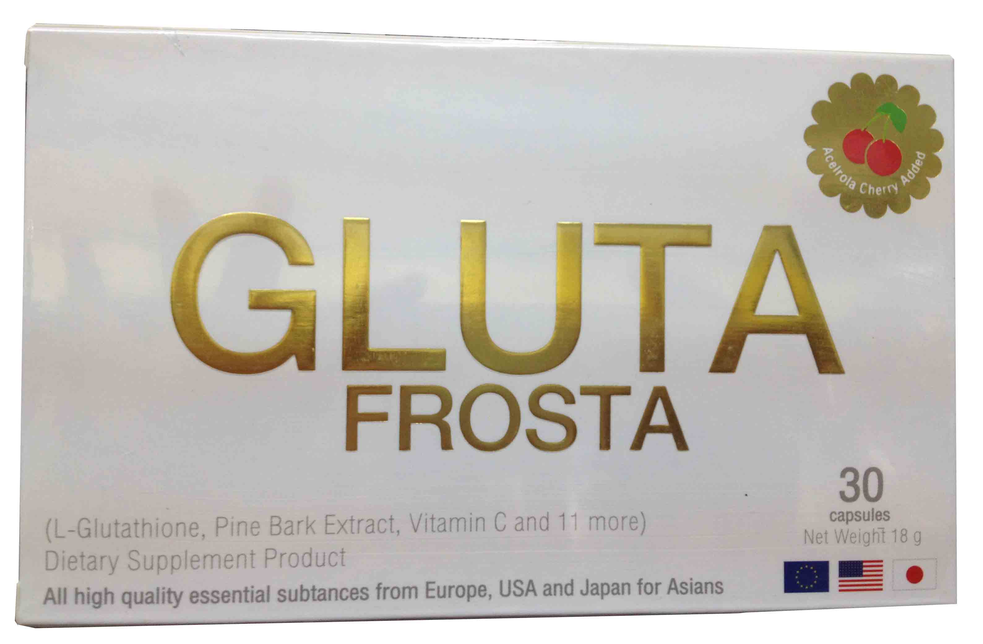Gluta Frosta อาหารเสริม กลูต้า ฟรอสต้า ของแท้ หน้าเด้ง ขาวใส ไร้สิว เห็นผลจริง ราคา 630.- รูปที่ 1