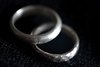 รูปย่อ แหวนเงินผิวทำลวดลาย Handmade Silver Ring with etched or hammered surface รูปที่4