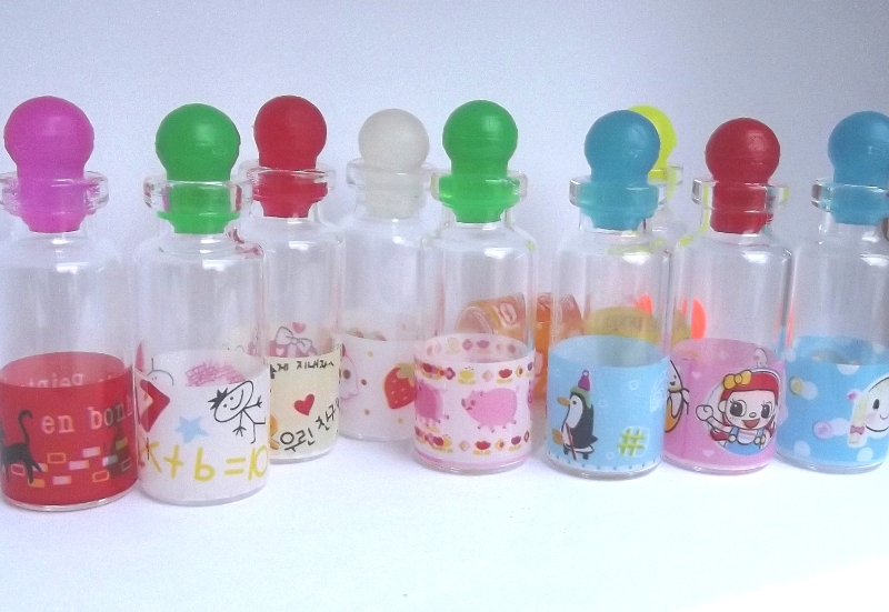 ขวดแก้ว ลายการ์ตูนขนาด 5  Cc. (ฝาจุกพลาสติก) รูปที่ 5