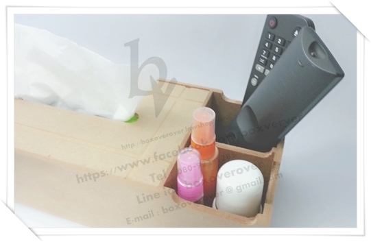 กล่องทิชชู ไม้ mdf ขนาด 34x14x9cm สำหรับเดคูพาจ รูปที่ 4