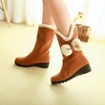 รองเท้าบูท แฟชั่นเกาหลีหนังกลับมีโบว์น่ารัก matted boots นำเข้า ไซส์34ถึง39 พรีออเดอร์RB2188 ราคา1350บาท