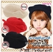รูปย่อ CapW16-02 หมวกไหมพรมหูแมวแฟชั่นเกาหลี สีแดง รูปที่2