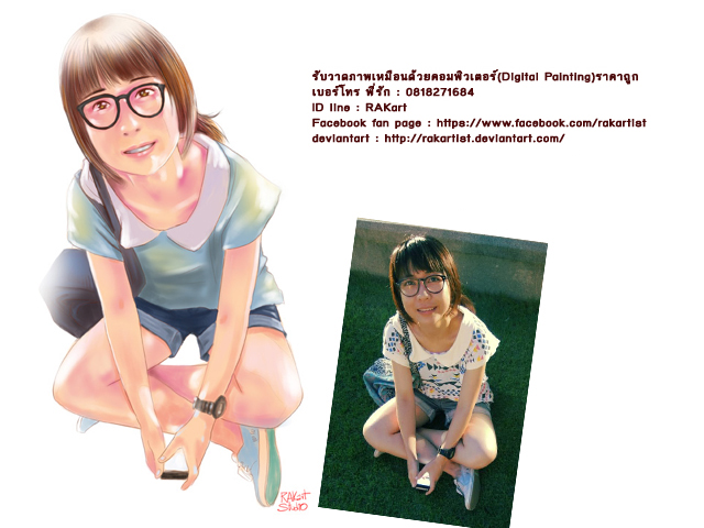รับจ้างวาดภาพเหมือน สไตล์ใสๆ สำหรับเป็นของขวัญของฝากในโอกาสพิเศษ รูปที่ 5