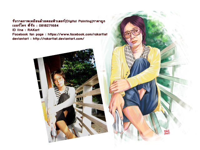 รับจ้างวาดภาพเหมือน สไตล์ใสๆ สำหรับเป็นของขวัญของฝากในโอกาสพิเศษ รูปที่ 4