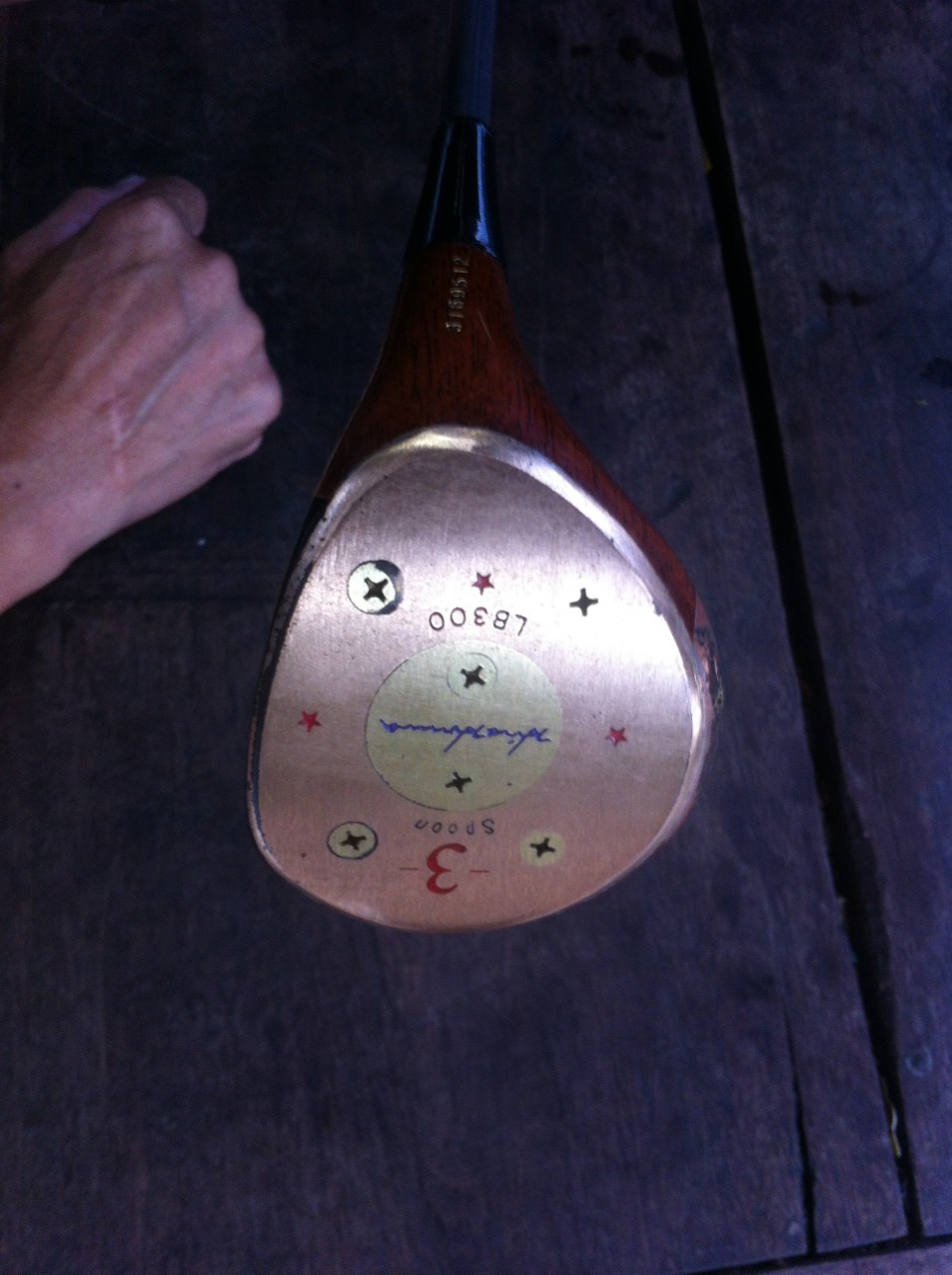Hiro Honma LB 300 vintage persimmon 3 wood รูปที่ 3