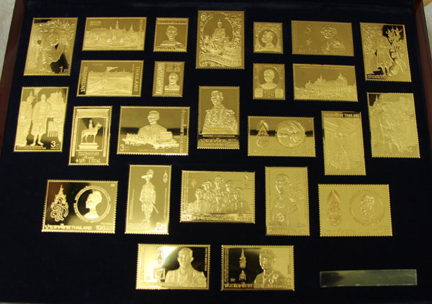 แสตมป์เงินชุบทองคำ 99.99% ชุดสืบสานพระราชประวัติ รูปที่ 3
