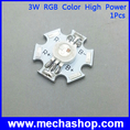 หลอดไฟLED DIY 3W RGB Color High Power LED Chip Light จำนวน1หลอด(LEDV031)