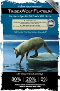 อาหารสุนัขเกรด 5 ดาว Timberwolf Organics Platinum Ocean Blue Formula, Herring &amp; Salmon. Berries, Herbs and Seed