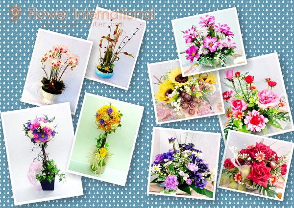 ดอกไม้ประดิษฐ์จากพลาสติก รูปที่ 3