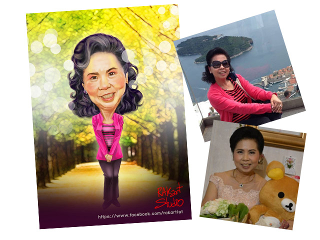 รับจากวาดรูปล้อเลียน เป็นขวัญให้คนที่คุณรัก รูปที่ 2