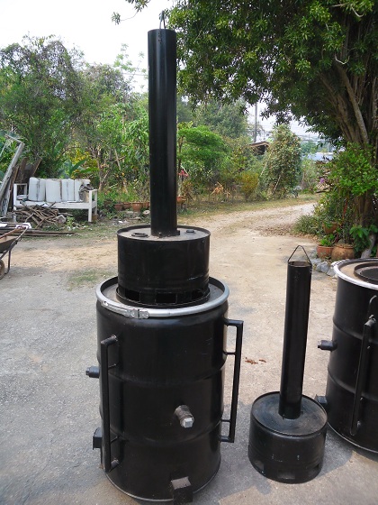 เตาเผาถ่านชีวภาพ (Biochar) ขนาด 200 ลิตร รูปที่ 2