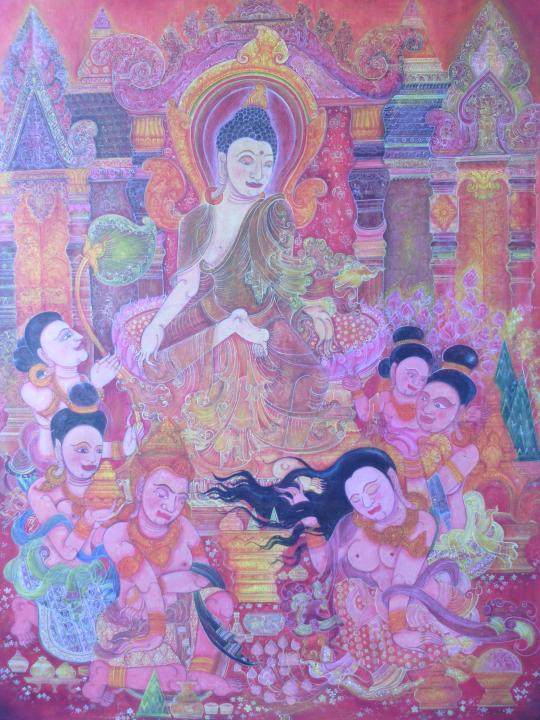 ภาพวาด (ใช้ศิลปะลาวโบราณ) รูปที่ 2