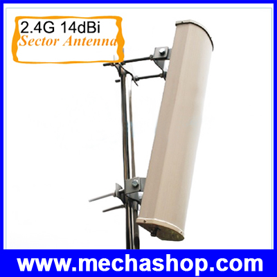 เสาขยายสัญญาณ เสาสัญญาณภายนอก ต่อกับเราท์เตอร์โมเด็ม 2.4G Outdoor Antenna 2.4Ghz Sector Directional Antenna 14dBi (WBA019) รูปที่ 2