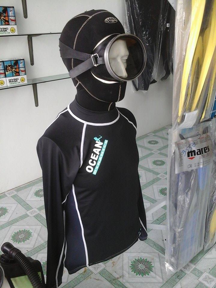ขายเสื้อดำน้ำแขนยาวยี่ห้อ 0CEAN สีดำที่ร้าน thailandspeargun shop บน facebook รูปที่ 1