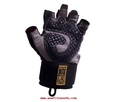 ถุงมือฟิตเนส fitness ถุงมือกีฬา ถุงมือยกเวท GoFit Diamond-Tac Weightlifting Gloves with Wrist Wrap
