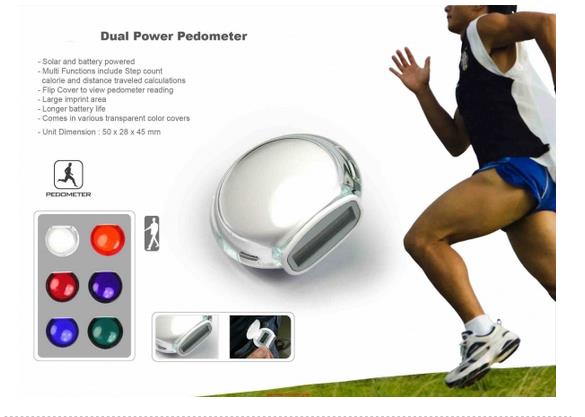 PR-486 pedometer เครื่องนับก้าวแบบพกพา วัดแคลอรี่ ลดความอ้วน รูปที่ 1