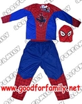 ชุดแฟนซี Spiderman มีไฟกะพริบ แขนยาว-ขายาว-หน้ากาก สไปเดอร์แมน แต่งแฟนซี fancy การ์ตูน ยอดมนุษย์ รหัส fcycarspi004