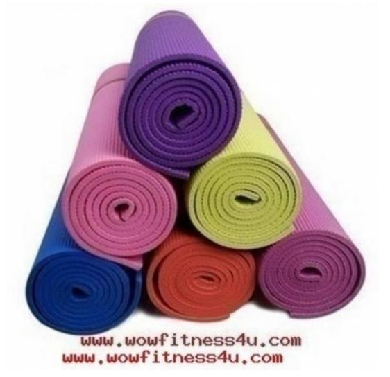 เสื่อโยคะ YOGA MAT เสื่อฟิตเนส FITNESS แบบ PVCคุณภาพดี ขนาด 3MM รูปที่ 1