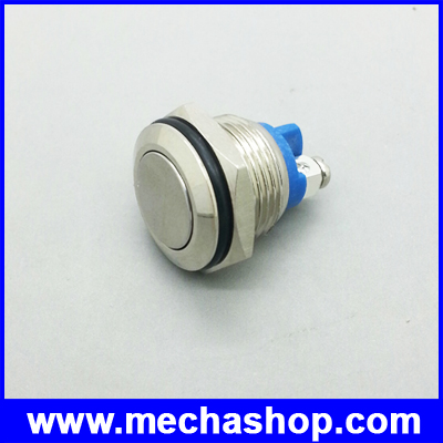 สวิทซ์กดติดปล่อยดับ สวิทช์16mm Start Horn Button Momentary Stainless Steel Metal Push Button(PBS001) รูปที่ 1