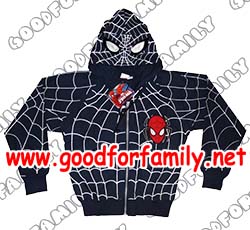 เสื้อกันหนาวเด็ก jacket ฮู้ด Ultimate Spiderman สีน้ำเงิน สไปเดอร์แมน แจ็กเก็ต เสื้อผ้าเด็ก เสื้อแขนยาว รหัส jckspi001 รูปที่ 1