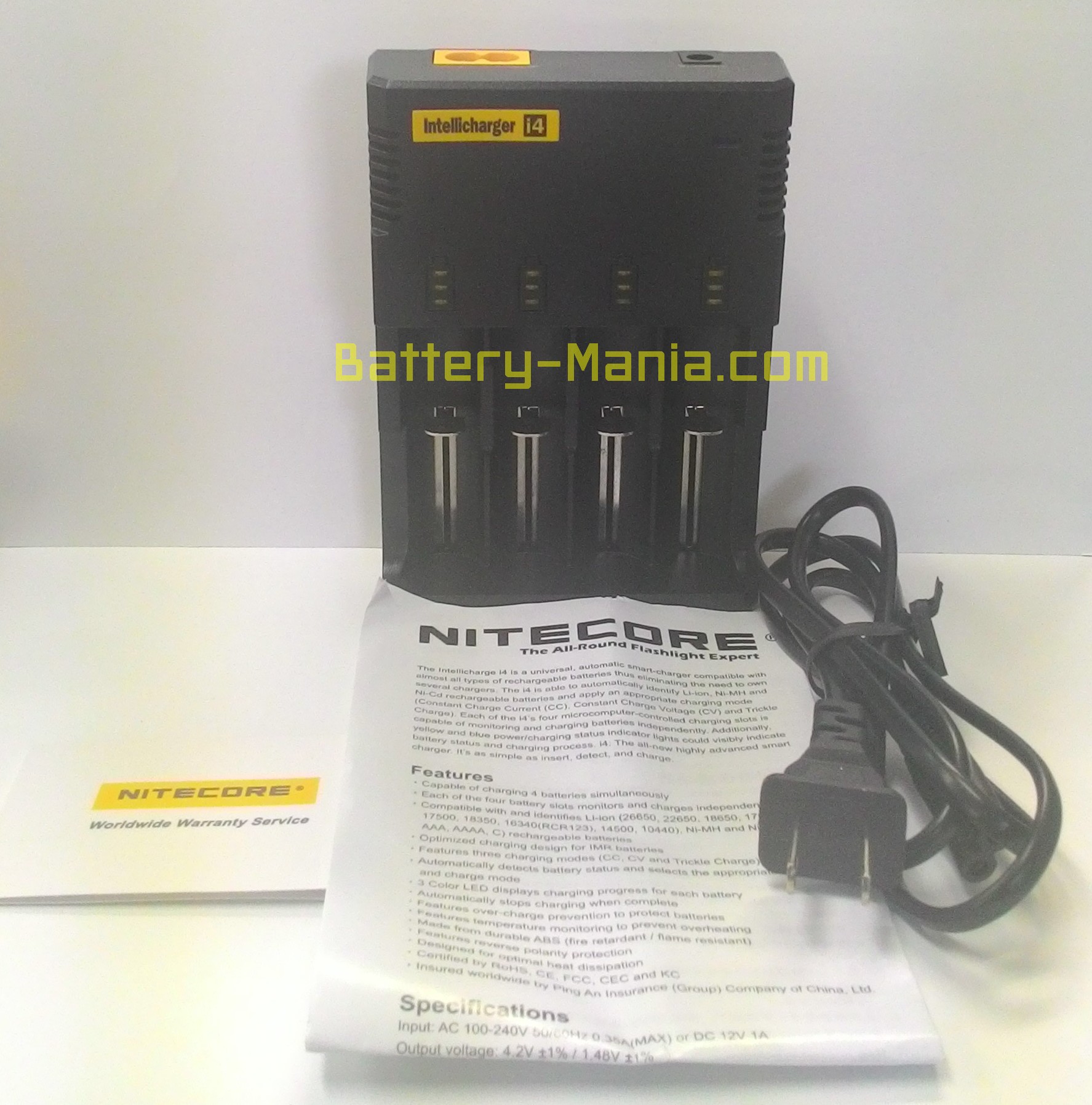NITECORE Intellicharger i4 2014 Version เครื่องชาร์จแบตอัจฉริยะรุ่นปรับปรุงใหม่ รองรับแบต IMR รูปที่ 3