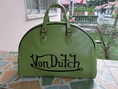 กระเป๋าเดินทาง Von Dutch สภาพดี หนังpvc