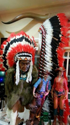 ที่คาดศีรษะอินเดียนแดง ประดับขนนก หลายสี - ขนาดฟรีไซร์ผู้ใหญ่ รูปที่ 4