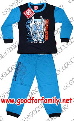 เสื้อแขนยาว กางเกงขายาว Transformer ทรานส์ฟอร์เมอร์ ชุดนอนเด็ก เสื้อผ้าเด็ก รหัส setlngtfm001,002 รูปที่ 1
