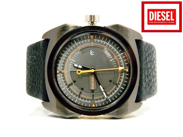 นาฬิกาข้อมือชาย DIESEL หน้าปัดดำ พร้อมวันที่ สายหนังสีดำ งานเหมือนแท้ รูปที่ 2
